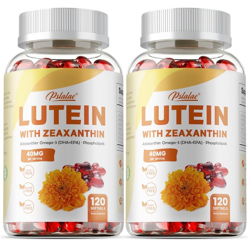 High-content Lutein and Zeaxanthin Soft Capsules, 40mg, Natural Plant Extract Nutrition, Suitable for Adults.