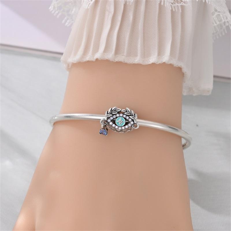 Original Charms Beads Copper Evil Demon'S Eyes Pendant For Woman Man Diy Guarding Jewelry For Bracelets Accessories