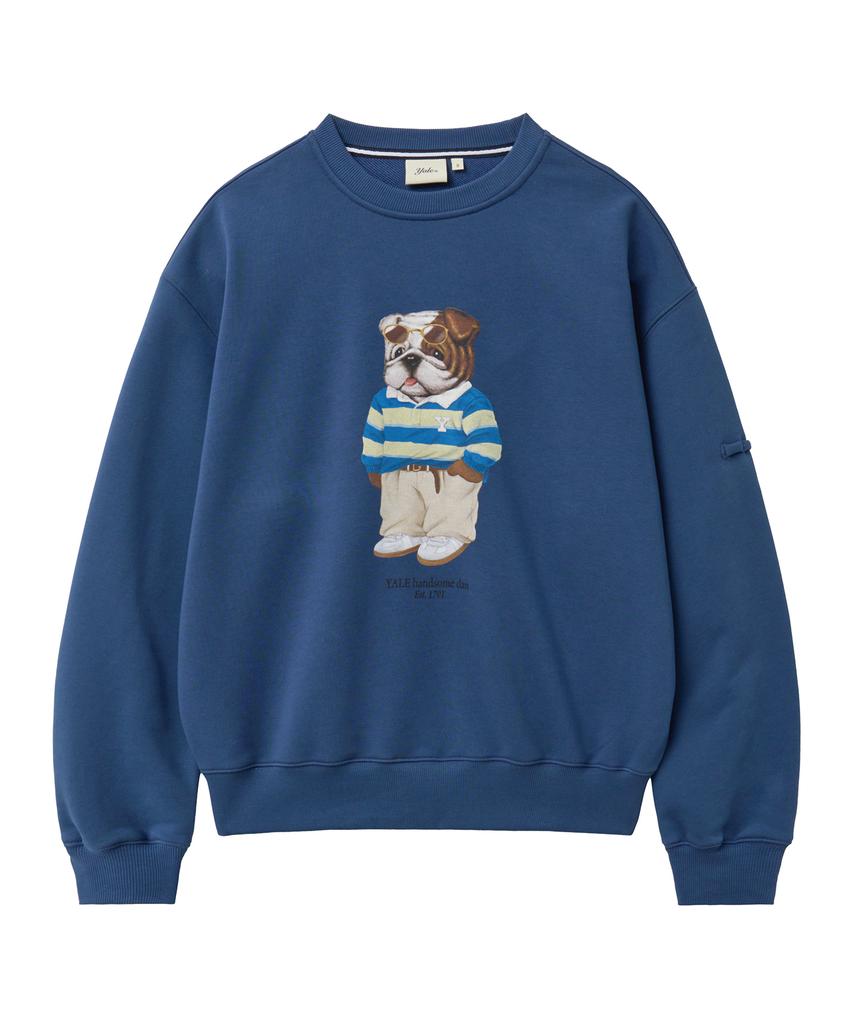 YALE Handsome Dan Sweatshirt_Vintage Blue