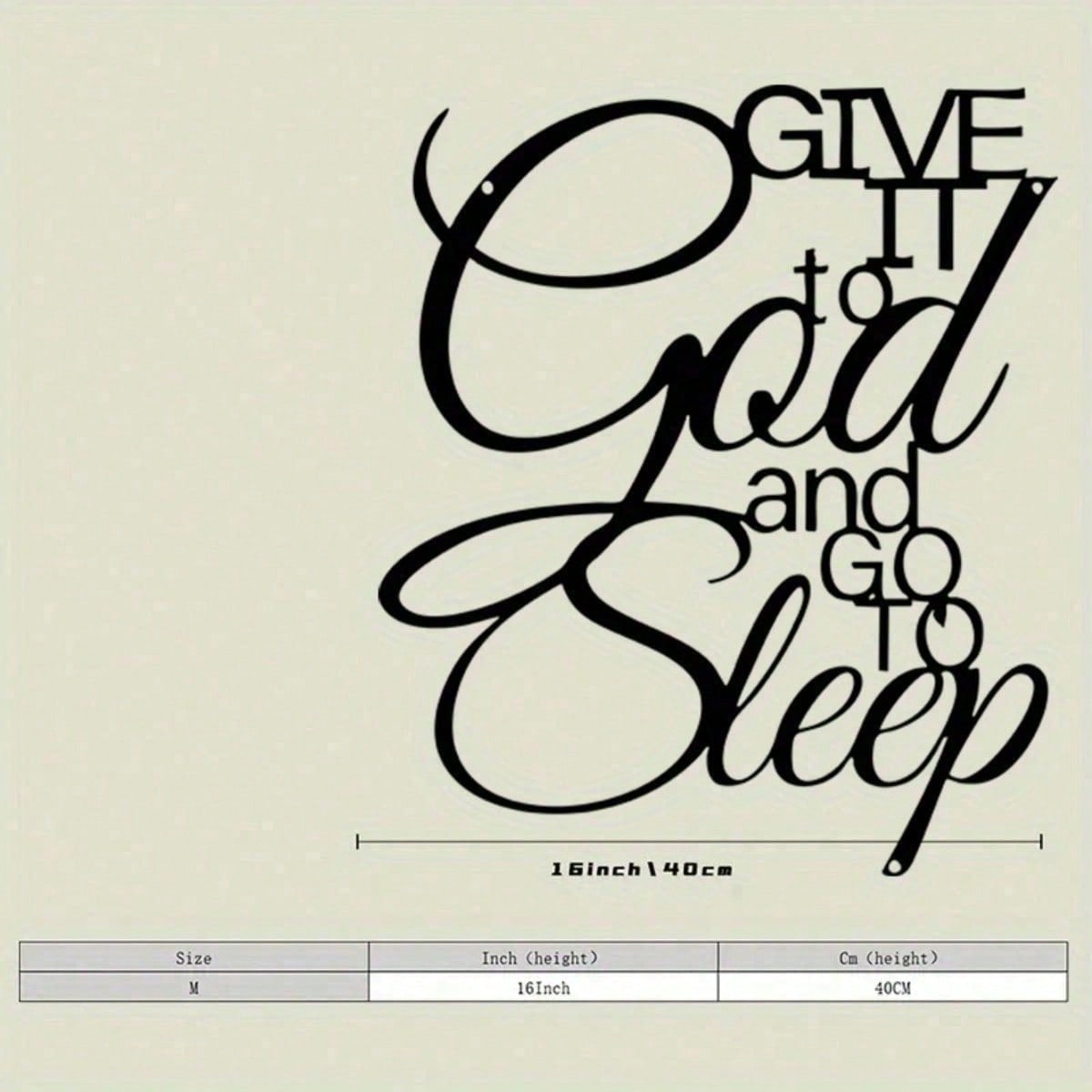 Metal Wall Art Christian Quote Sign Religious Home Decor Gift разноцветный