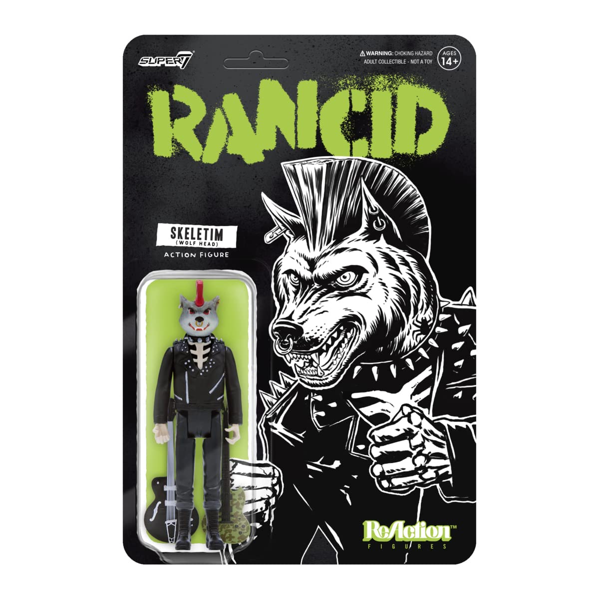 

Фигурка Rancid Re RANCID Wolves Super7 Skull Punk TOY Doll USHC Hardcore