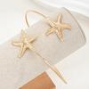 iF ME Starfish Arm Cuff for Women, Adjustable Open Upper Arm Bracelet, Beach Vacation Boho Jewelry
