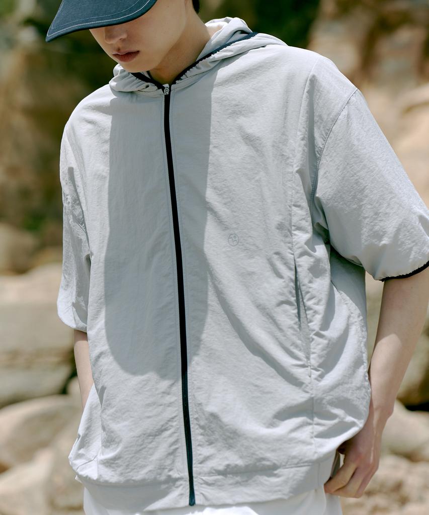 Rusteach Half Hood Jacket (Light Gray)