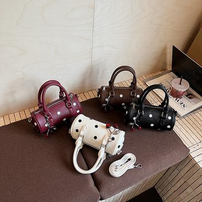 Borsa Piccola a Spalla da Donna di Alta Gamma a Pois di Nicchia a Forma di Cuscino Borsa a Tracolla