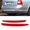 2 st Bakre Stötfångarreflex Vänster Höger 1Z0945105A för SKODA OCTAVIA 1z Facelift 2009 2010 2011 2012 Reflexremsor