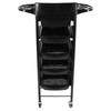 Salon Trolley Cart Black Space Saving Salon Beauty Rolling Cart for Extra Storage