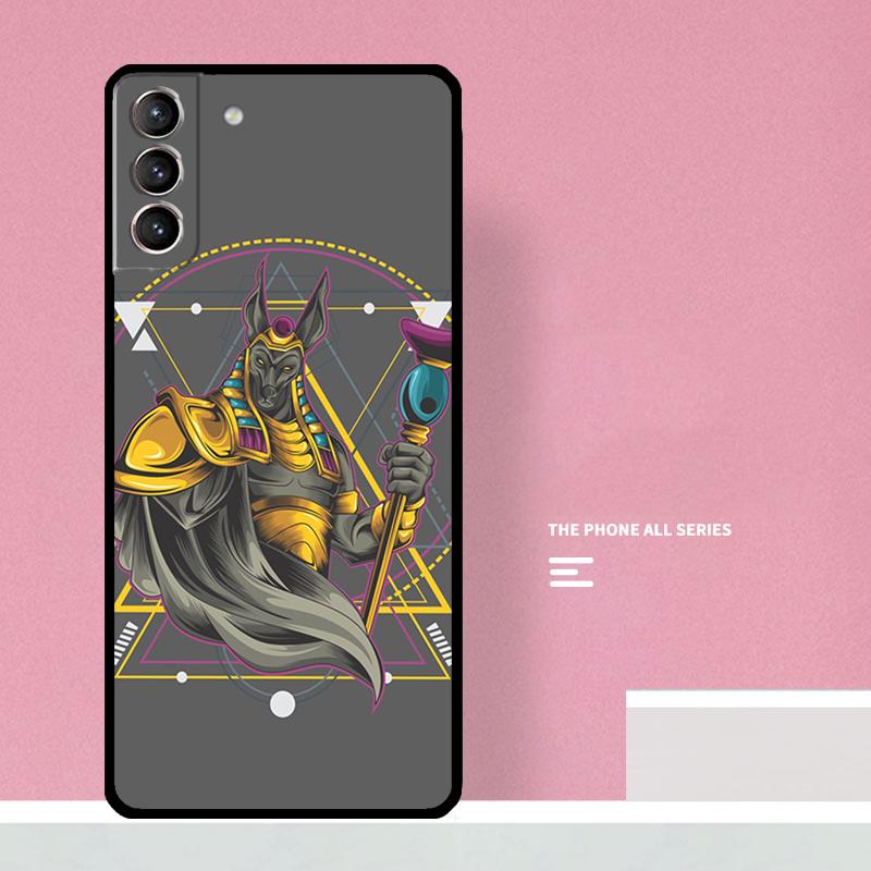 Anubis Egyptian God Phone Case For Samsung Galaxy S26 S25 S24 S20 S21 S22 S23 Ultra S10 Plus S25 FE Cover Coque