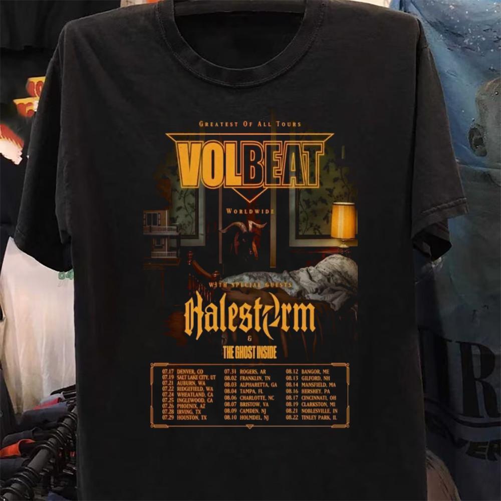 Volbeat Greatest Of All Tour 2025 Poster T-Shirt Size S-5Xl Unisex T-Shirt S