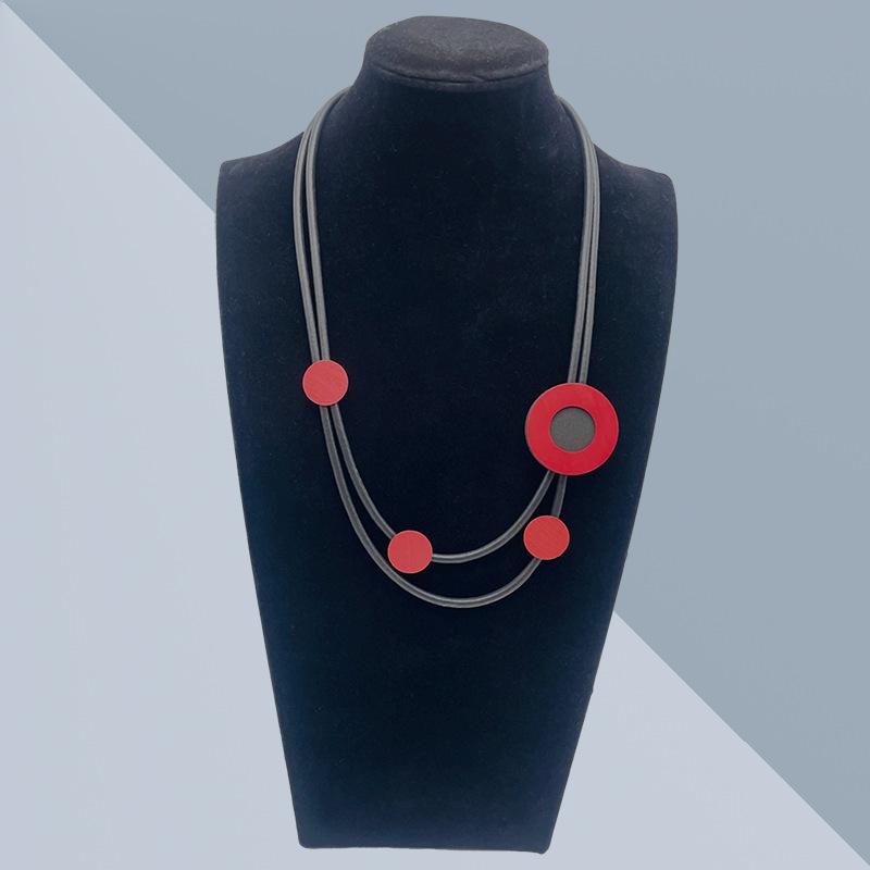 

Модное ожерелье для женских украшений красный