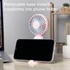 Portable Mini Fan Foldable Handheld Personal Fan 3 Speeds USB Rechargeable Cooling Fan with Detachable Base for Office Travel Home Use