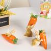 Easter Decorations, Ins, Cute Easter Ornaments, Rabbit Radish Resin Ornaments, Party Home Decorations, Holiday Gifts