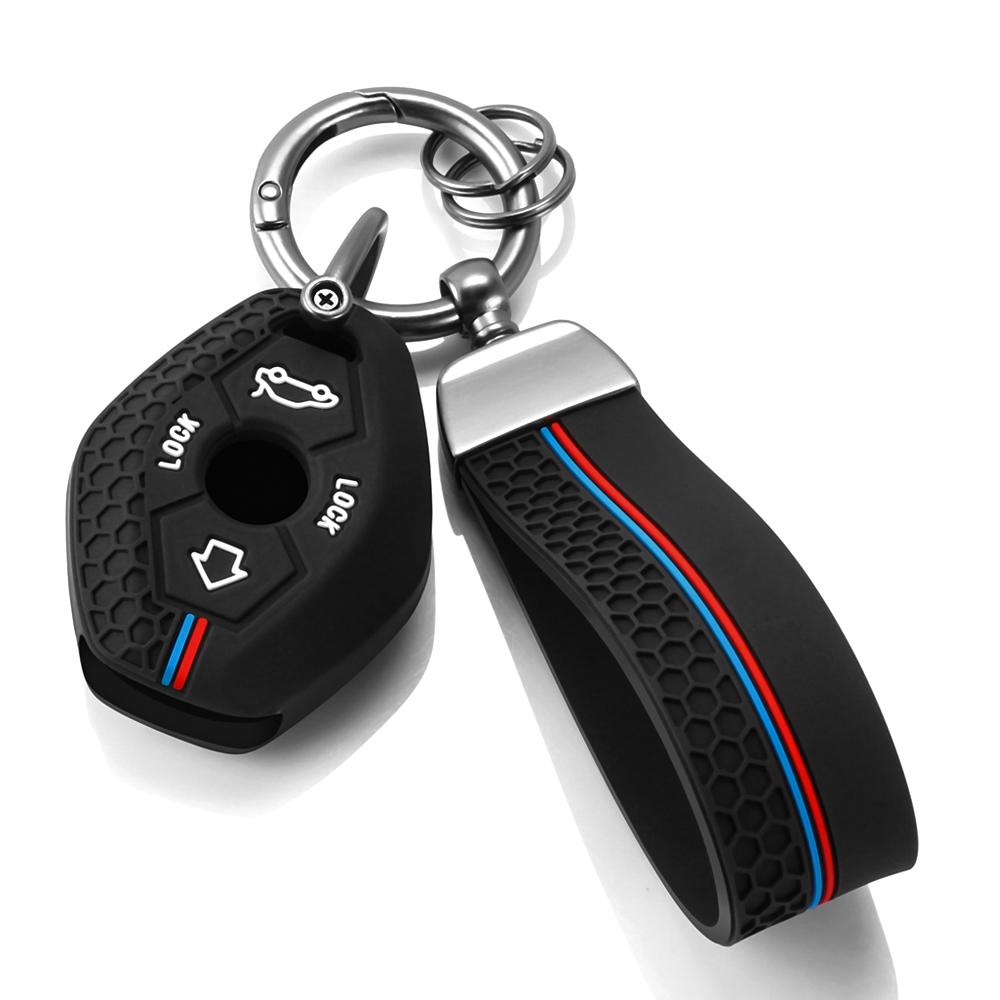 

Silicone Car Key Case Key Chain For Bmw E46 E39 E53 X5 X3 E83 X3 Serie 7 5 3 330i Accessories keychain