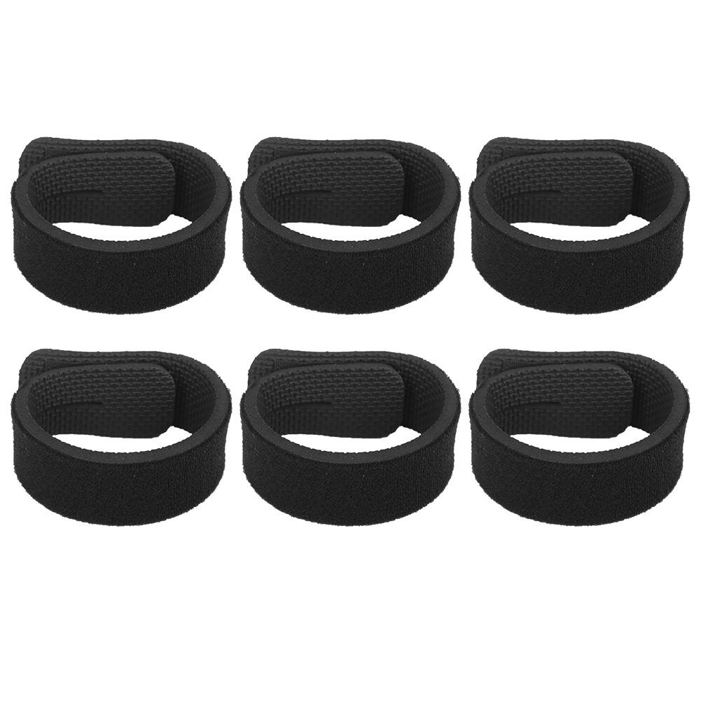 6pcs   Bag Soft Elastic Fishing Rod Belt Holders Outdoor Adjustable Fishing Tackle Tie Strap