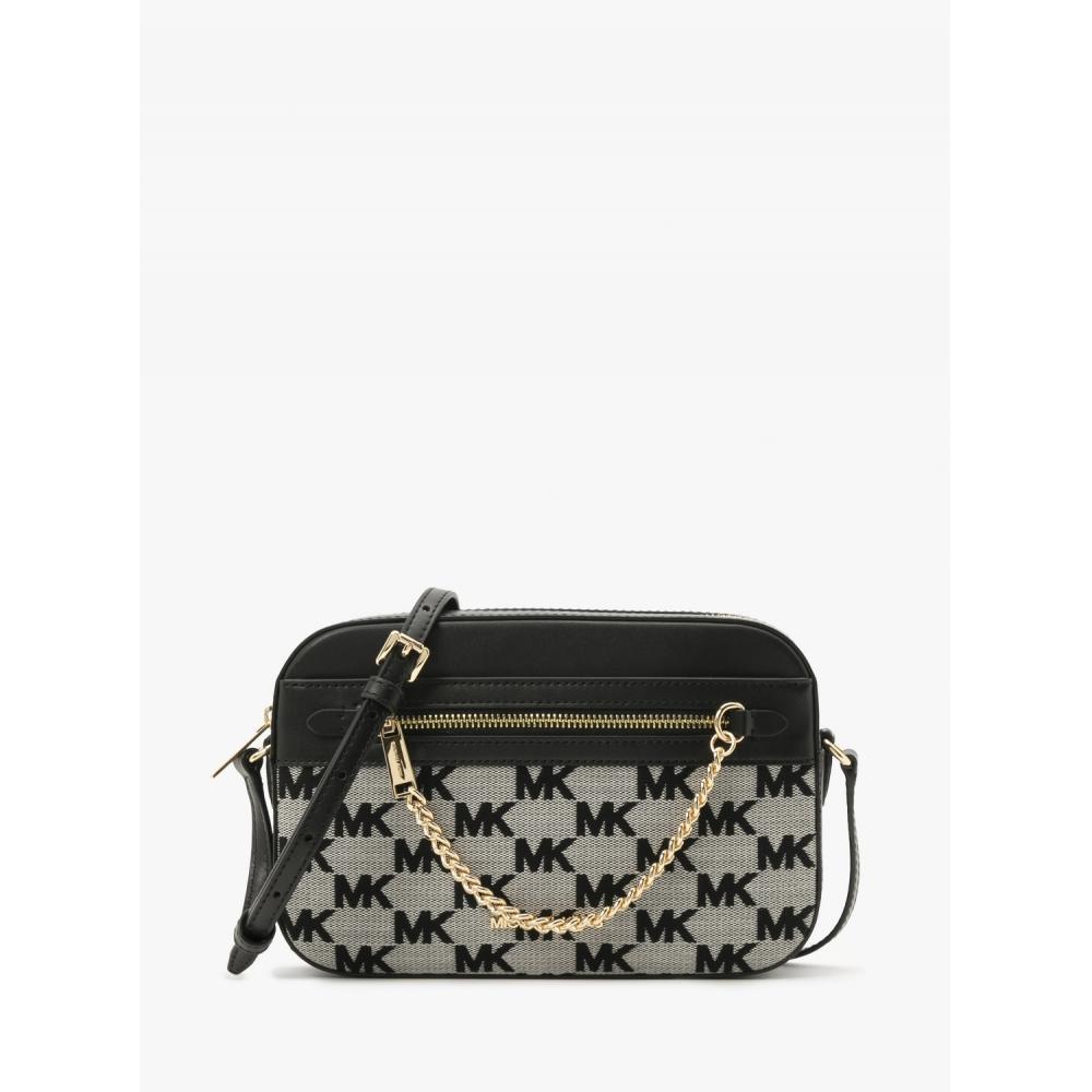 

MICHAEL KORS JET SET ПУНКТ EW ЦЕПЬ НА МОЛНИИ КРЕСТОВАЯ БОЛЬШАЯ 35S4GTTC9J1 ЧЕРНАЯ