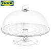 IKEA ARV BROLLOP Présentoir de service en verre transparent avec couvercle, 29 cm