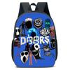 Doors Letter Roblox Anime Cartoon Lightweight Bag Children Backpack School