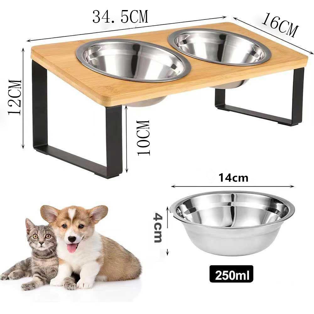 

Universal Pet Feeder: Anti-Tip Food Bowl Stand with Neck Protection for Cats & Puppies