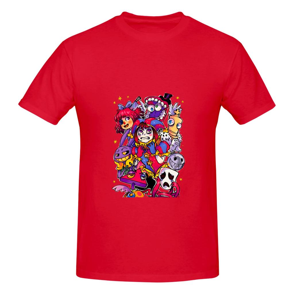 1 Piece Colorful Funny Graphic 100 Cotton Tshirt The Amazing Cartoon Digital Circus Tees Tops For Unisex