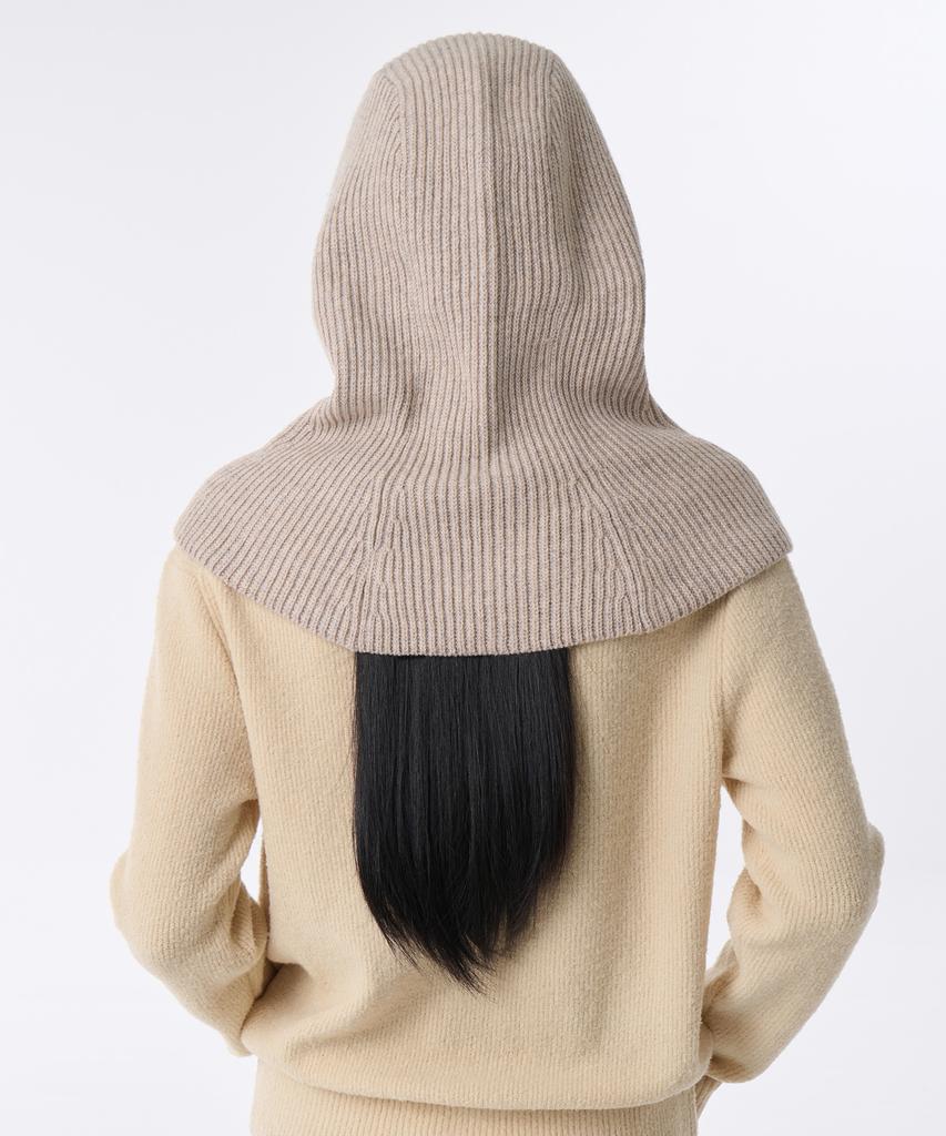 MUSINSA STANDARD WOMAN Women'S Oversized String Knit Balaclava [Oatmeal]
