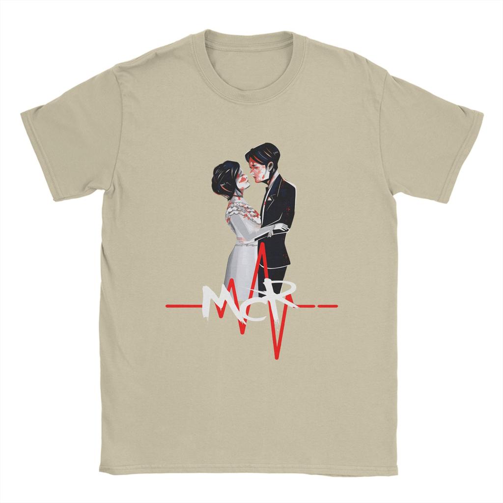 My Chemical Romance T-Shirt Herren Vintage 100% Baumwolle T-Shirt Rundhals Kurzarm T-Shirt Einzigartige Kleidung