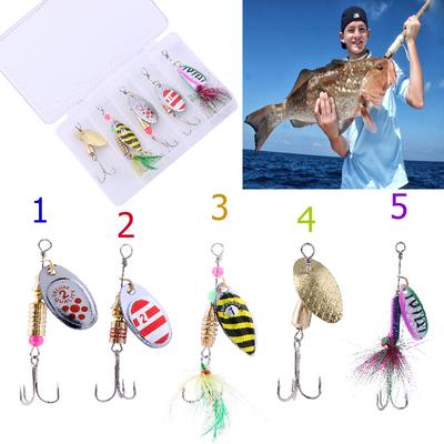 Paillettes da Pesca Wobbler Cucchiaini Esca da Pesca con Ami Affilati per la Pesca alla Carpa Accessori da Pesca