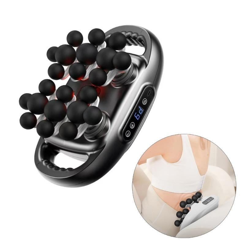 Ergonomic Rechargeable Back Massagers 22Heads for Deep Tissue Relaxation Portable Easy to Use Full Body Relaxation