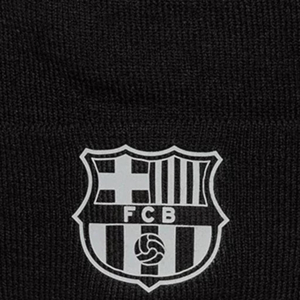 New Era Core Cuff Beanie FC Barcelona Reflektierende Mütze, Herren schwarze Kappe