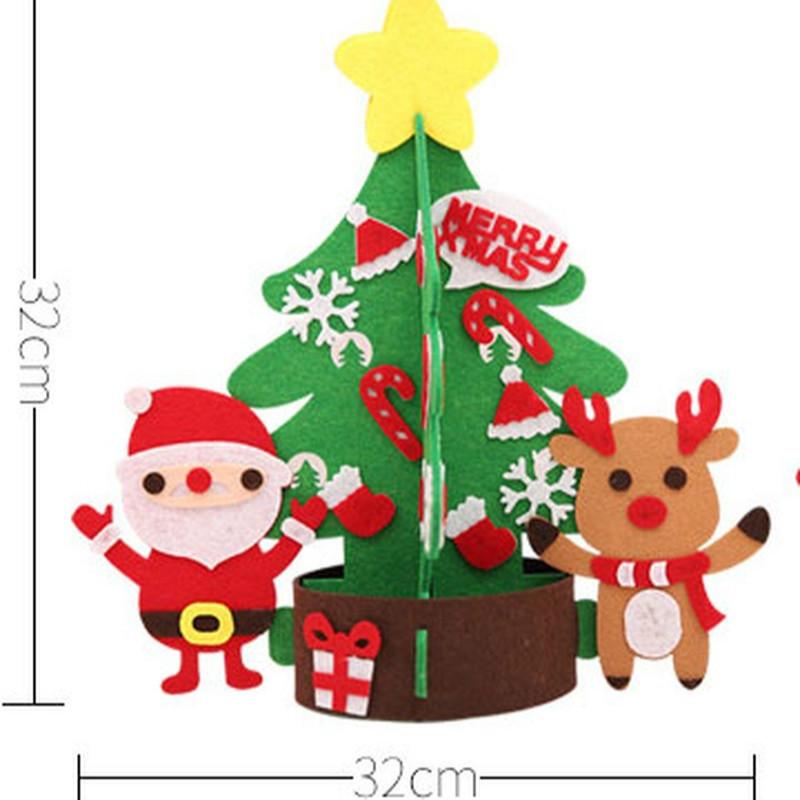 

32*32 см/Тканевое творчество Сделай сам Рождественская елка/Подвесная кукла для дома, рождественской вечеринки, украшение для рождественской елки