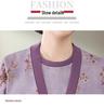 Elderly Women's Spring Knit Cardigan Two-Piece Set - Belly Covering Lightweight Jacket