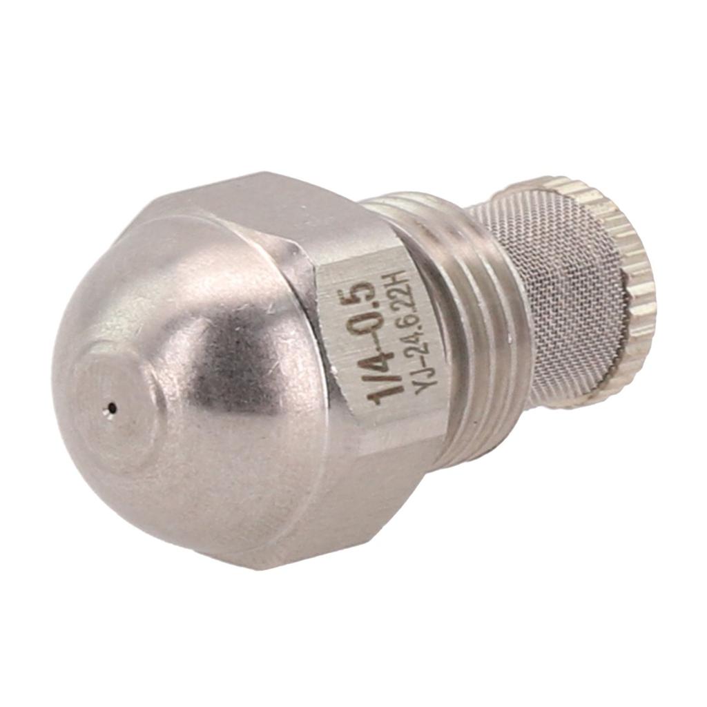 1/4 BSPT Thread Mist Nozzle Stainless Steel with 0 3 1 5mm Orifice Diameter for Dust Cooling and Fog Test Uses