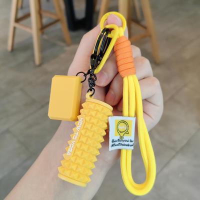 Colgante Llavero Rodillo de Espuma: Amuleto de Ladrillo de Yoga para Hombres, Mujeres y Parejas - Regalo Creativo