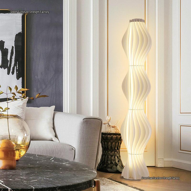 Nordic Cream Grass Skirt Floor Lamp for Bedroom & Living Room - High-End INS Style Atmosphere Decor.