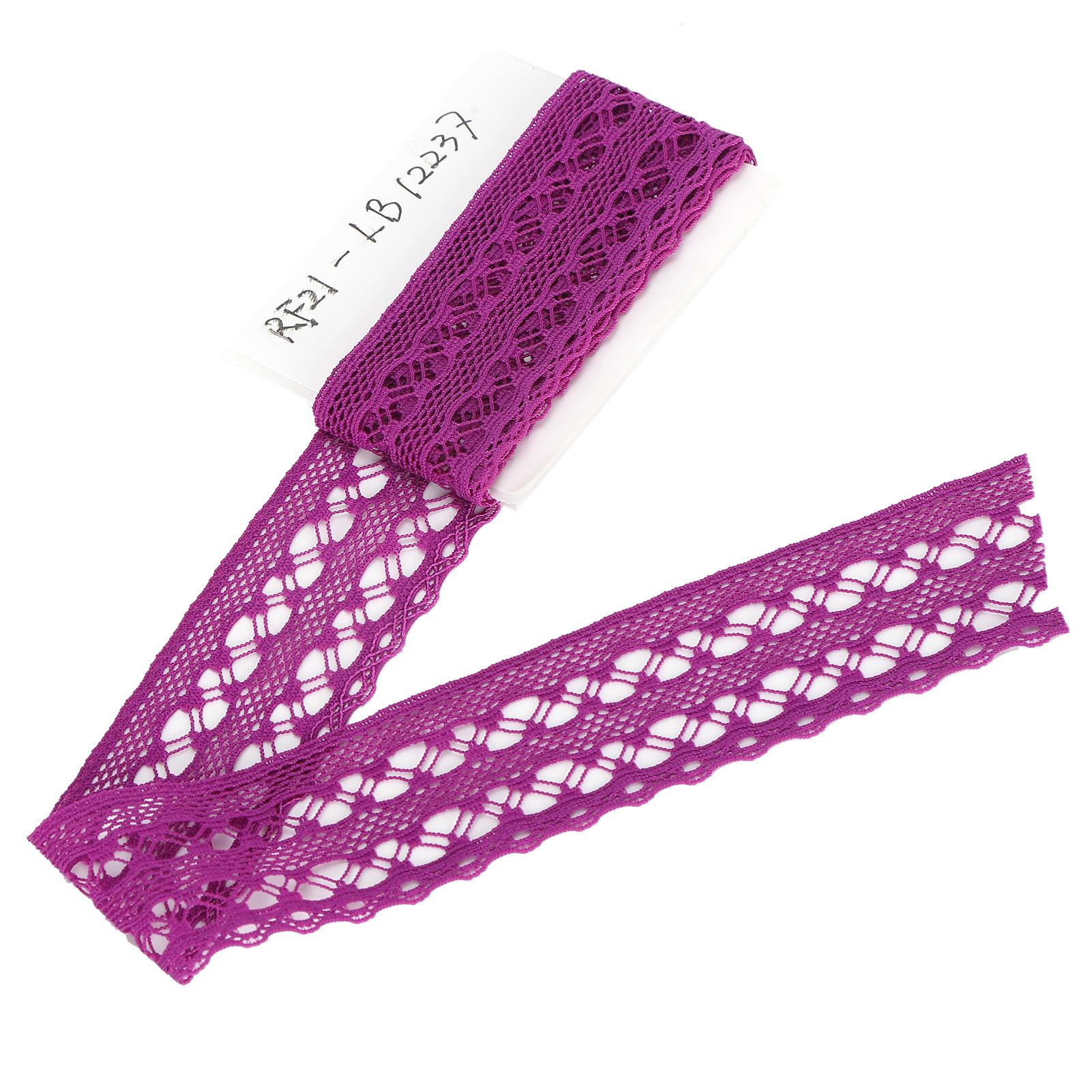 

Lace Ribbon Clothing Accessories Decorating Crafts DIY Materials 10 Yard 3cm Width Purple