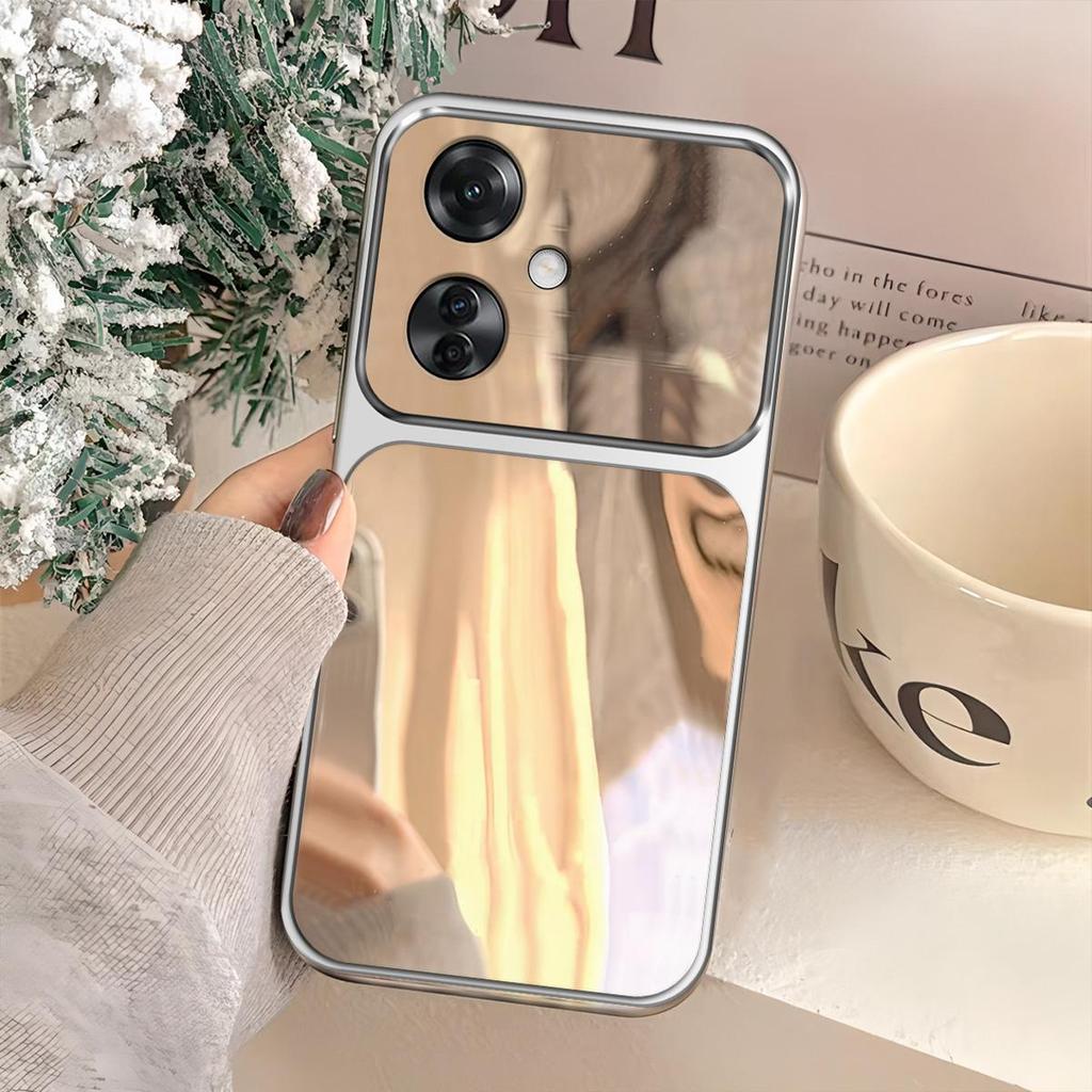 Case for OPPO Reno11 F 5G Trending Big Window Cover Mirror Phone Casing