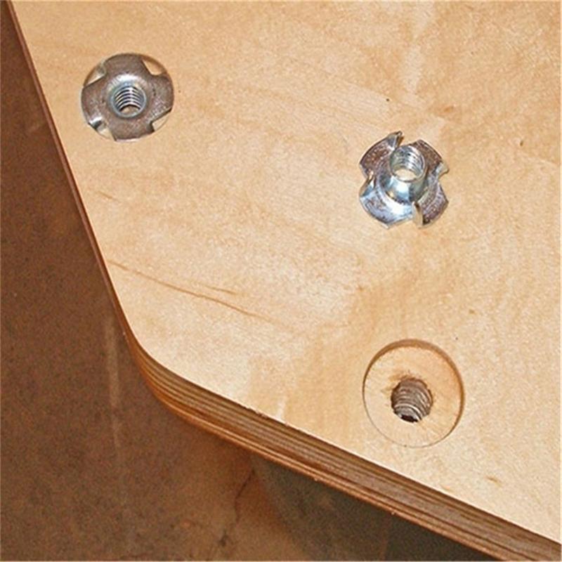 90pcs Four Pronged Claws Speaker Nut M3 M4 M5 M6 M8 Blind Inserts Nut Zinc Plated For Wood Furniture Rivet Nut Fasteners