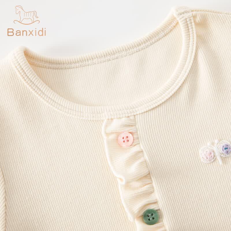 Girls' 7A Antibacterial Long-Sleeved T-Shirt