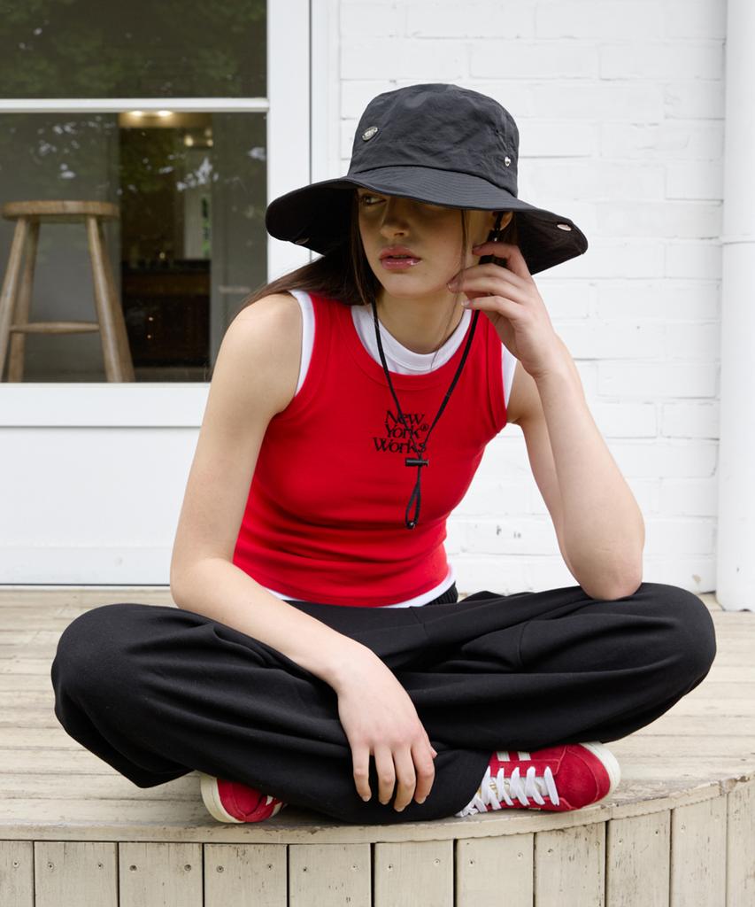 Nyuyogwogseu Safari Bucket Hat_ Black