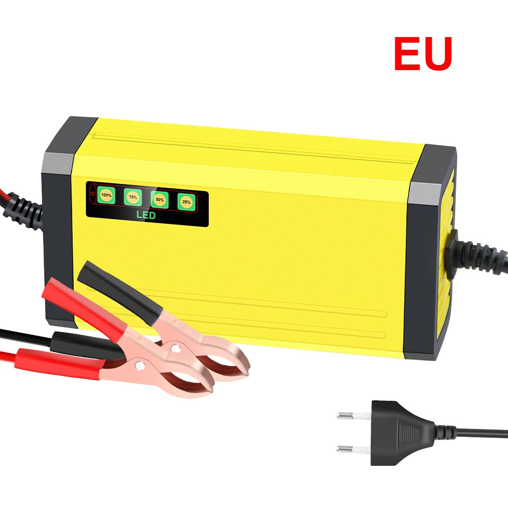 

Moto Truck Battery Charger 12V 2A Wet Dry Lead Acid Battery LED Display Car Battery Charger 220V Power Puls Repair Charger