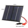 1,5W/12V solární nabíječka s aligátorovou sponou Kompaktní polykrystalický solární panel pro