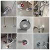 Abs Water Pipe Connector Shower Faucet Decorative Cover Adjustable Wall Heighten Angle Valve Panel For Tap Accessories