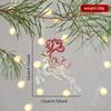 Christmas Tree Ornament Elegant Acrylic Christmas Pendant Glitter Christmas Decoration Transparent Acrylic Snowflake Ornament