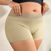 Mid-waist Seamless Lace-trimmed Leggings Boxer Briefs Women's Anti-exposure Non-rolling Safety Shorts/underwear