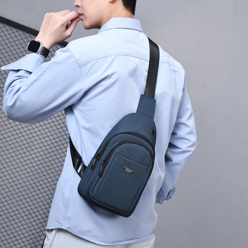 Men's Chest Bag Outdoor Shoulder Crossbody Bag Sports Mobile Phone Bag