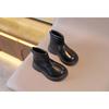 Children Fashion Boots Autumn Winter Warm Snow Shoes Infant Kids Girls Boys Casual Shoes Retro Leather Boots