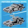 Non-Toxic Moc New Back To The Future Time Machine Car Building Blocks Set Deloreaned Speed Vehicle Bricks Kid Toys For Children Gifts