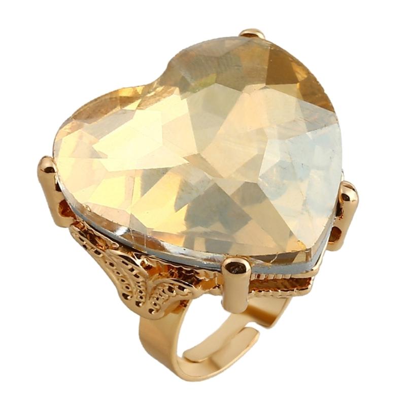 

Heart Shaped Adjustable Rings Open Rings Fashion Opening Adjustable Rings Alloy Material Open Rings Gift for Men Women