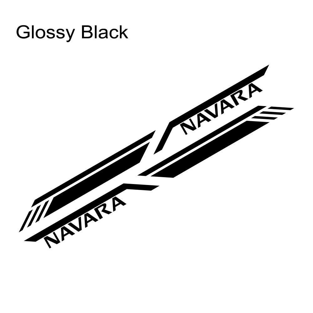 Car Trunk Side Sticker For Nissan Navara D40 D22 D23 NP300 Pickup Truck Stripes Style Decals Vinyl Cover Auto Tuning Accessories