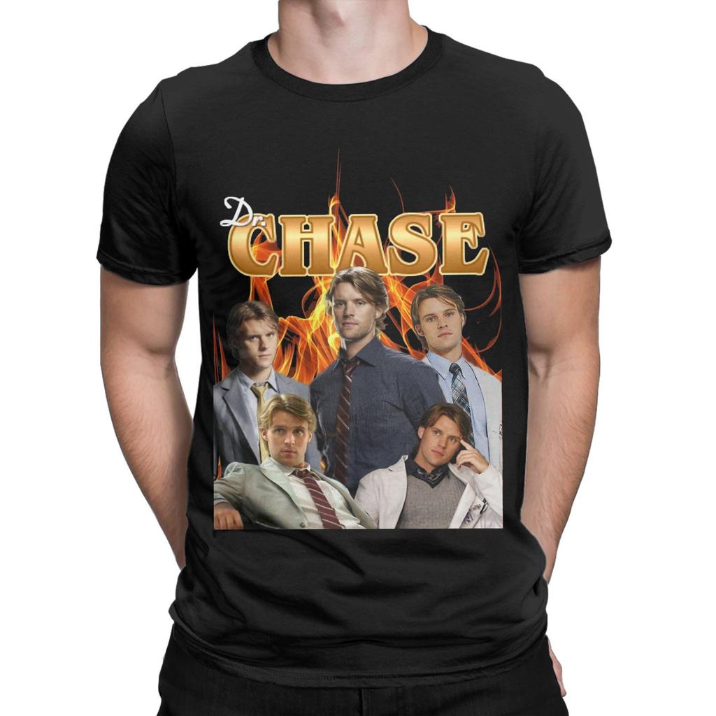 Dr. Robert Chase House MD T-Shirt Men Fashion 100% Cotton Tees Round Neck Short Sleeve T Shirts Plus Size Clothes