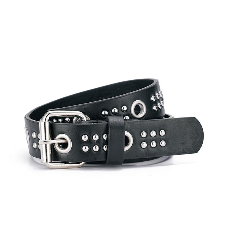 Bronze Bullet Belt Metal Belt Men And Women Punk Hardware Jeans Belt Y2K Belt Designer Belt Women'S Belt