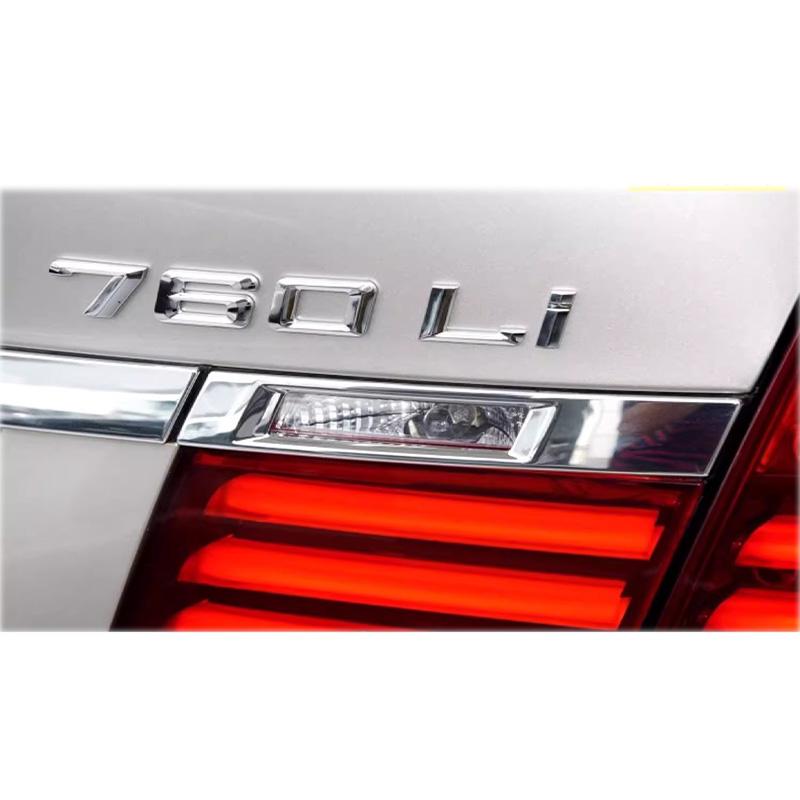 3D ABS Car Trunk Letters Logo Decals Badge Emblem Sticker For BMW 7 Series 730Li 740Li 745Li 750Li 760Li G11 G12 E38 E65 E66 F01